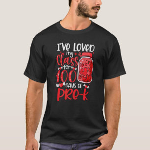 Camiseta Me ha encantado mi clase por 100 días de pre k val