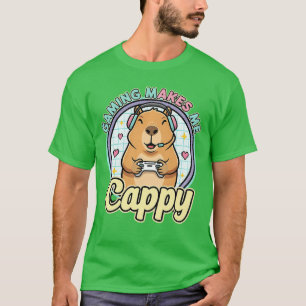 Camiseta Me Hace Cappy Capybara Divertido Jugador Kawaii Ju