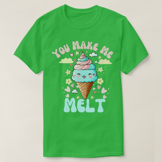 Camiseta Me haces derretir el helado (Diseño del anverso)