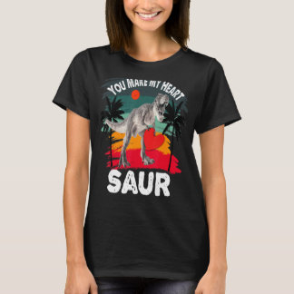 Camiseta Me haces el corazón Saur Valentine Dinosaur Valent