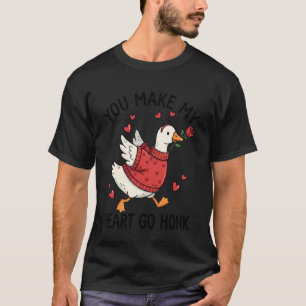 Camiseta Me Haces Ir el Corazón Honk San Valentín Tonto Gan