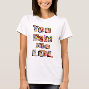 Camiseta Me Haces LOL Logo,