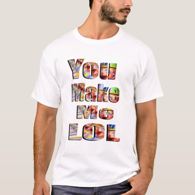 Camiseta Me Haces LOL Logo, (Anverso)