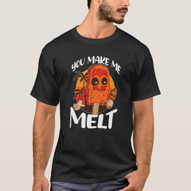 Camiseta Me Haces Melar La Paleta De La Crema De Hielo (Anverso)