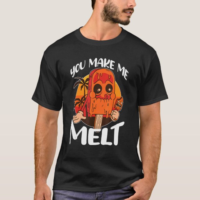 Camiseta Me Haces Melar La Paleta De La Crema De Hielo (Anverso)