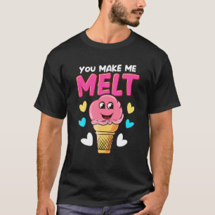 Camiseta Me Haces Melt Funny Summer Kawaii Ice Creme Par