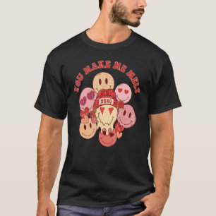 Camiseta Me Haces Melt Groovy XOXO Sonreír San Valentín