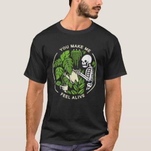 Camiseta Me haces sentir viva - Halloween Skull Funny Pla