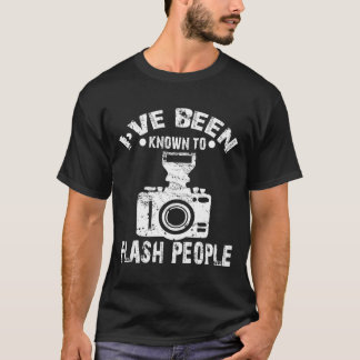 Camiseta Me han conocido para destellar fotógrafo de la