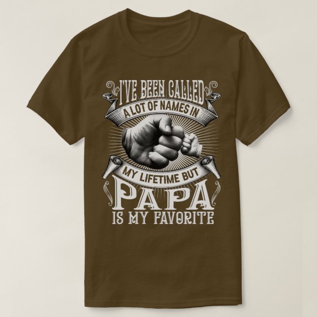 Camiseta Me han llamado mucho nombre pero papá es mi favori (Diseño del anverso)
