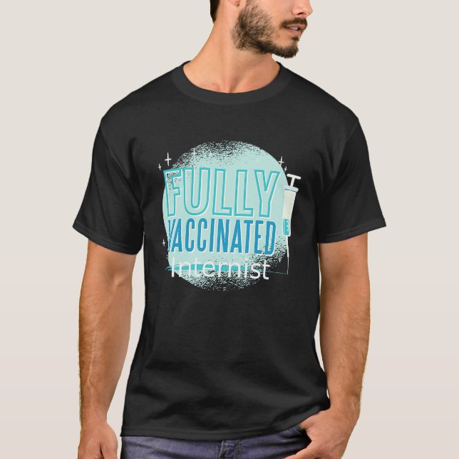 Camiseta Me han vacunado como internista (Anverso)