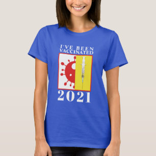Camiseta Me han vacunado para Covid-19 2021
