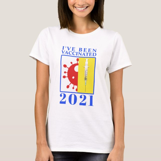 Camiseta Me han vacunado para Covid-19 2021 (Anverso)