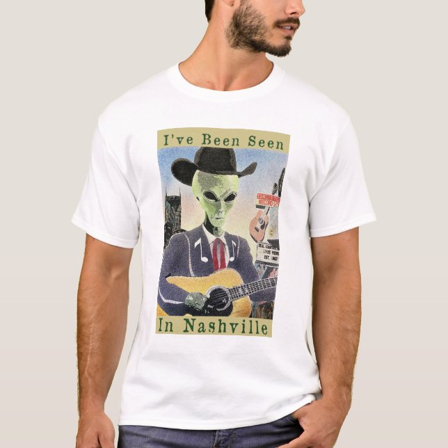 Camiseta Me Han Visto En Nashville Alien (Anverso)