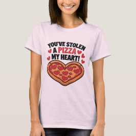 Camiseta Me has robado el corazón una pizza
