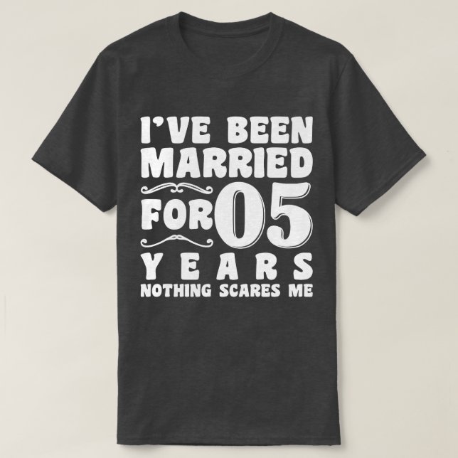 Camiseta Me he casado durante 50 años, Boda. (Diseño del anverso)