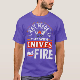 Camiseta Me hicieron jugar con cuchillos y un chef gracioso