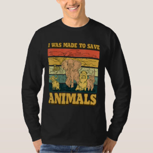 Camiseta Me Hicieron Salvar Animales Rescate Animal