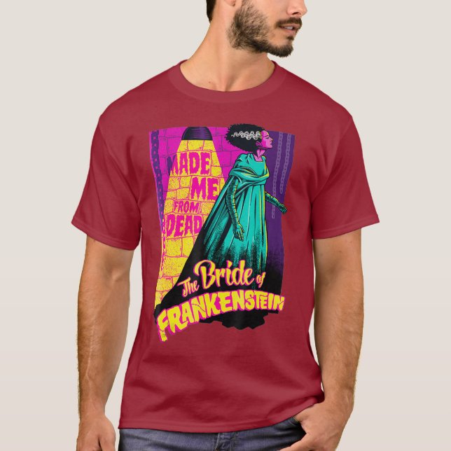 Camiseta Me Hizo De Novia Muerta De Frankenstein (Anverso)