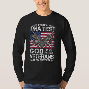 Camiseta Me Hizo Una Prueba De Adn Dios Es Mi Padre Veteran