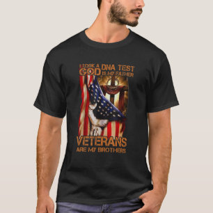 Camiseta Me Hizo Una Prueba De Adn Dios Es Mi Padre Veteran
