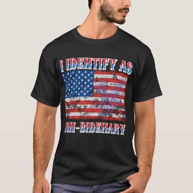 Camiseta Me Identifico Como Bandera Norteamericana No Indep (Anverso)