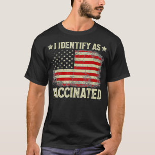 Camiseta Me Identifico Como Bandera Patriótica Estadouniden