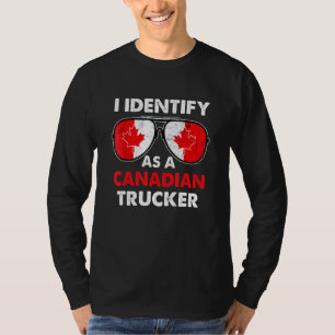 Camiseta Me identifico como camionero canadiense Freedom Co