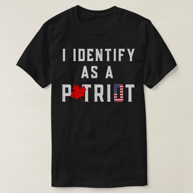 Camiseta Me Identifico Como Convoy Patriota Por La Libertad (Diseño del anverso)