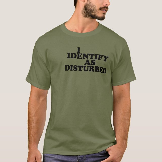 Camiseta Me identifico como Disturbado (Anverso)