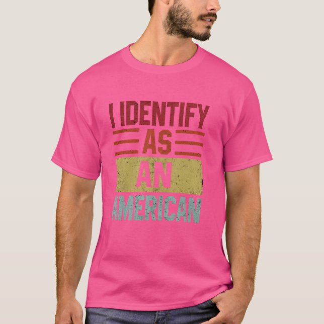 Camiseta Me Identifico Como Estadounidense (Anverso)