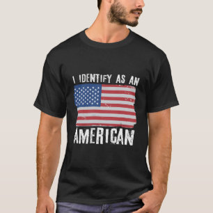 Camiseta Me Identifico Como Estadounidense Orgulloso Estado