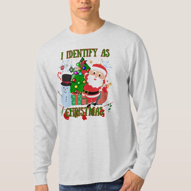 Camiseta Me identifico como Navidades (Anverso)