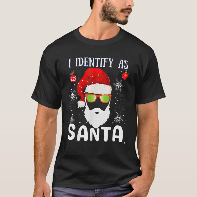 Camiseta Me Identifico Como Navidades De Santa Gracia Pajam (Anverso)