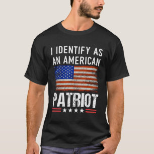 Camiseta Me Identifico Como Patriota Estadounidense De Vete