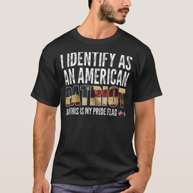 Camiseta Me Identifico Como Patriota Estadounidense Y Este  (Anverso)