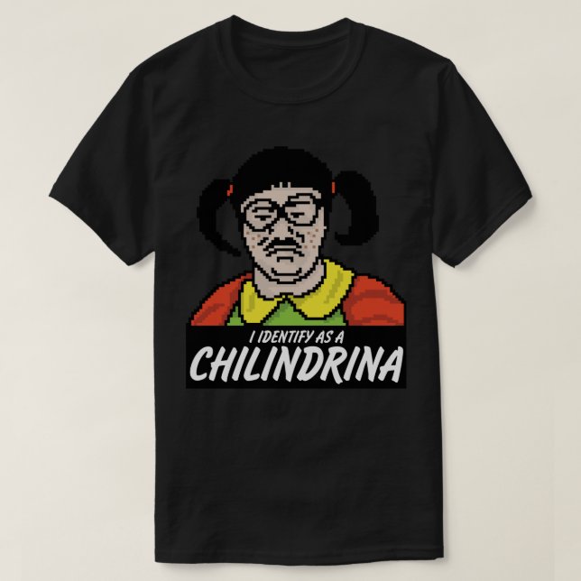 Camiseta Me Identifico Como Pegatina Infantil (Diseño del anverso)