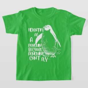 Camiseta Me identifico como pingüino porque los pingüinos