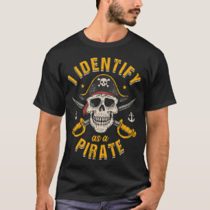 Camiseta Me identifico como un pirata,Dormir