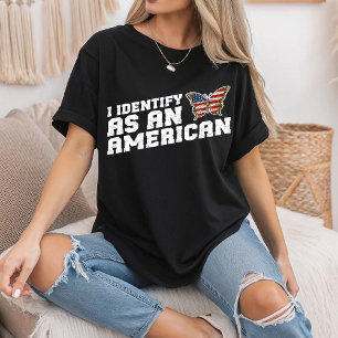 Camiseta Me Identifico Como Una Bandera Americana De Maripo