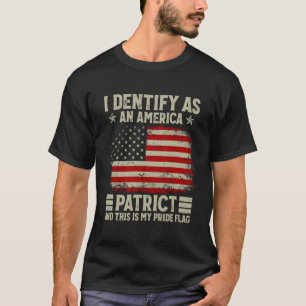 Camiseta Me Identifico Como Una Bandera De Orgullo Retro Pa