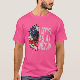 Camiseta Me Identifico Como Una Bandera Estadounidense De G