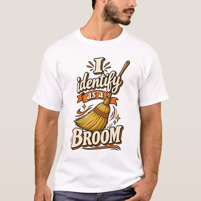 Camiseta Me identifico como una escoba (Anverso)