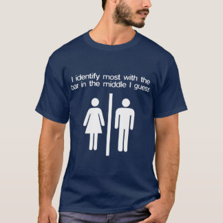 Camiseta Me identifico con el género medio queer no binario