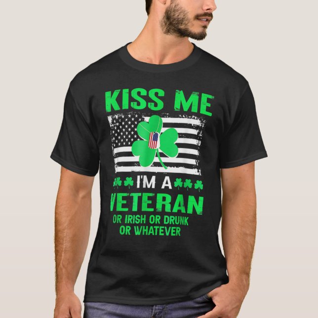 Camiseta Me Im A Veteran Irish St Patricks Day (Anverso)