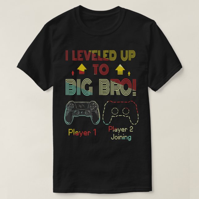 Camiseta Me Levanté A Big Bro New Brother Video Game Gi (Diseño del anverso)