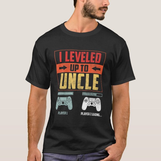 Camiseta Me Levanté Ante El Tío Gamer Uncle Pregnancy Annou (Anverso)