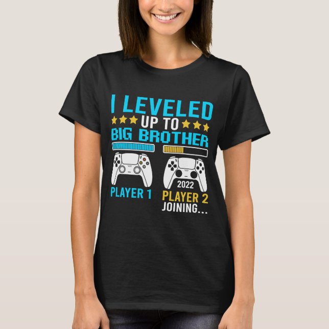 Camiseta Me Levanté Para El Nuevo Hermano De Big Bro Gamer (Anverso)