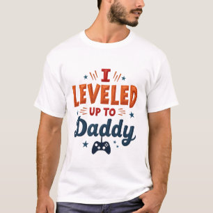 Camiseta "Me levanto a papá - paternidad con temática de ju