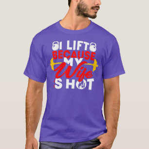 Camiseta Me levanto porque mi esposa es un gimnasio calient